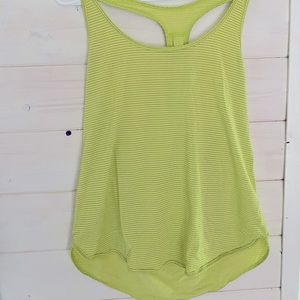 Lululemon tank neon yellow
